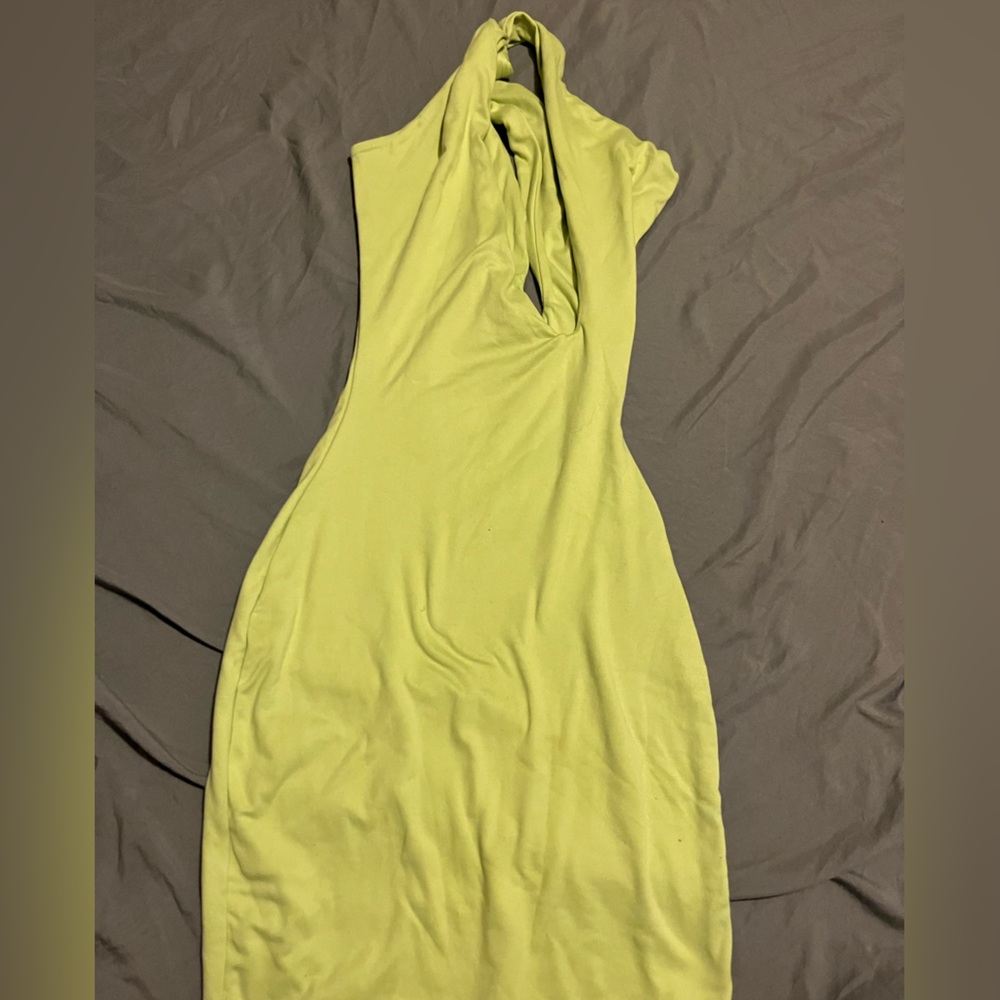 Open front mini bodycon dress